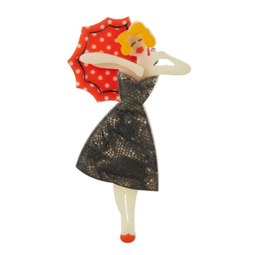 Married to Marilyn Brooch (Grey) - Erstwilder Fan Favorites (2015) (Copy)