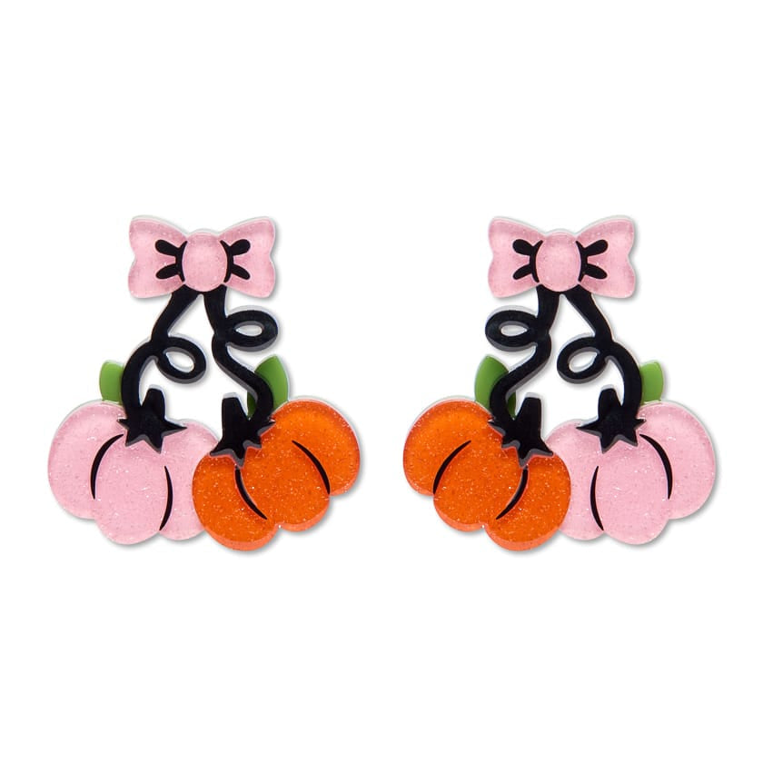 Erstwilder - Pair O'Pumpkins Drop Earrings - Midnight Mischief (2026)