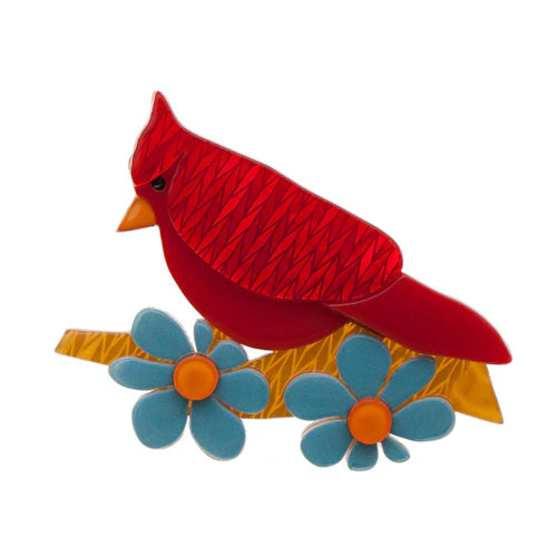 Erstwilder - Ruby the Red Cardinal Brooch - (2014)