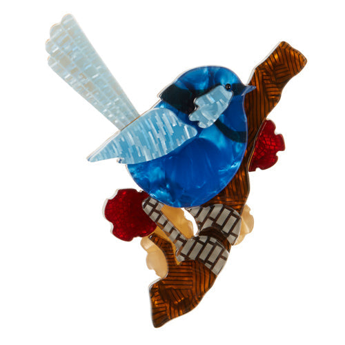 Erstwilder - Phoebe the Fairy Wren Brooch - Australiana (2015)