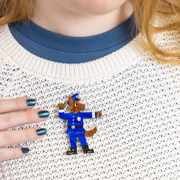 Erstwilder - Officer Wagtail Brooch - Wild at Work (2026)