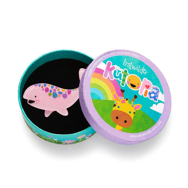 Erstwilder - Winnie The Whale Brooch - Kasy Rainbow (2023)