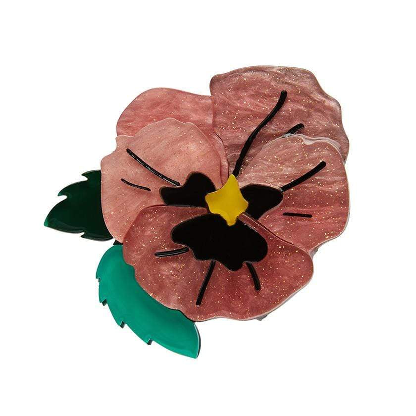 Erstwilder - On Sleeping Eyelids Pansy Brooch - Fan Favorites (2020) GWP