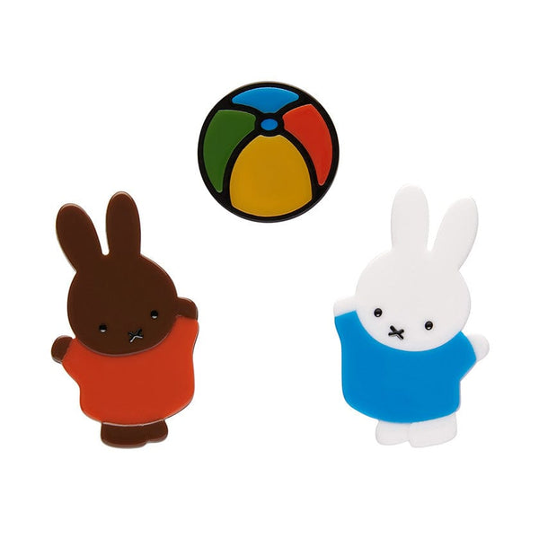 Miffy and Melanie Mini Brooch Set by Erstwilder x Miffy (2022)