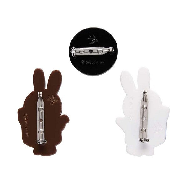 Miffy and Melanie Mini Brooch Set by Erstwilder x Miffy (2022)