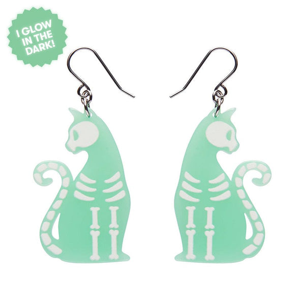 Erstwilder - Ghost Drop Earrings - Glow In The Dark - Halloween (2024)