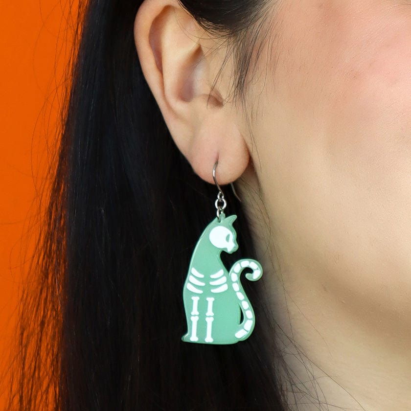 Erstwilder - Ghost Drop Earrings (Glow In The Dark) - Best of Halloween (2024)