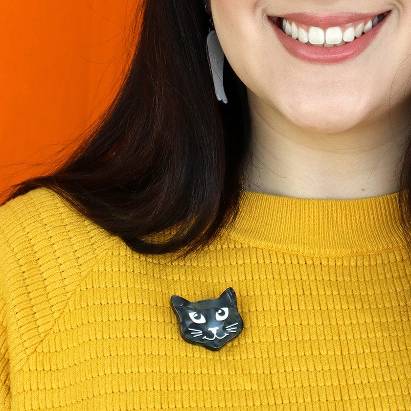 Erstwilder - Cat Head Mini Brooch - Best of Halloween (2024)