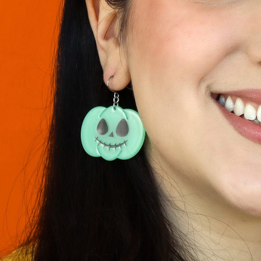 Erstwilder - Jack O Lantern Drop Earrings (Glow in the Dark) - Best of Halloween (2024)