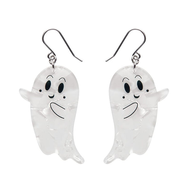 Erstwilder - Ghost Drop Earrings - White - Halloween (2024)