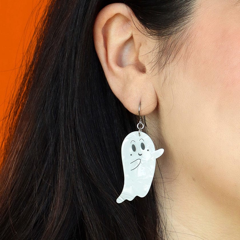 Erstwilder - Ghost Drop Earrings (White) - Best of Halloween (2024)