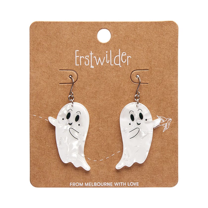 Erstwilder - Ghost Drop Earrings (White) - Best of Halloween (2024)