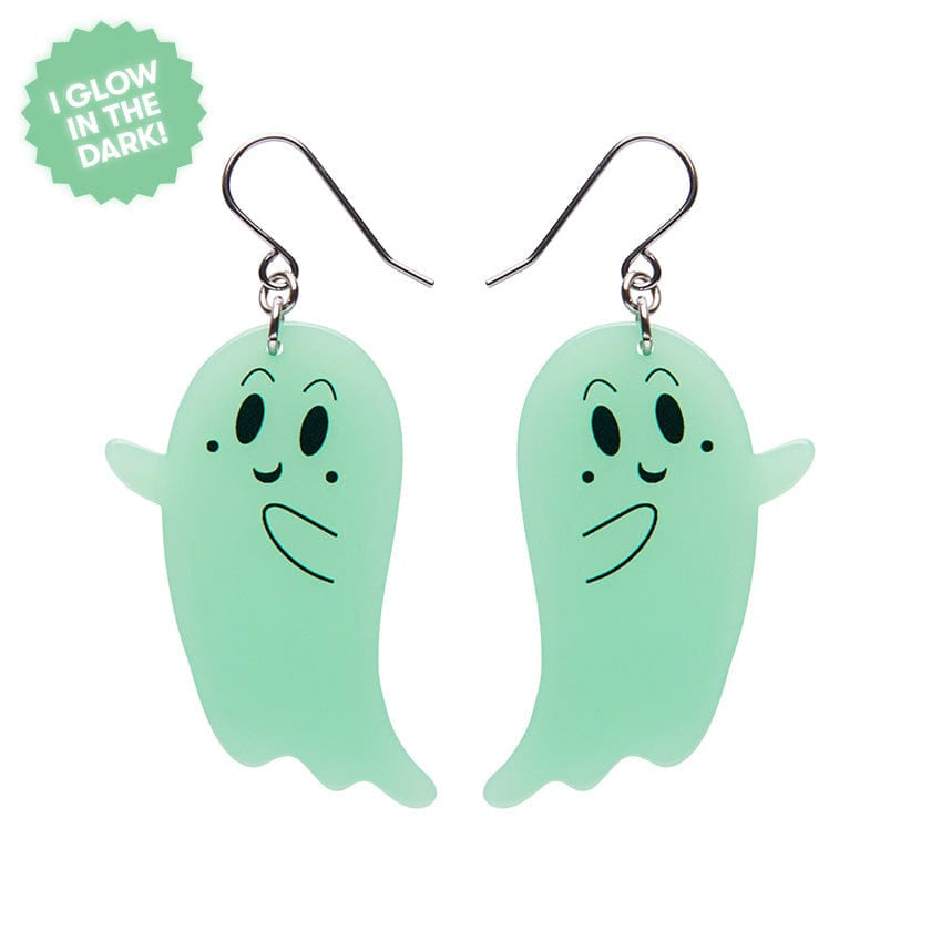 Erstwilder - Ghost Drop Earrings (Glow in the Dark) - Best of Halloween (2024)