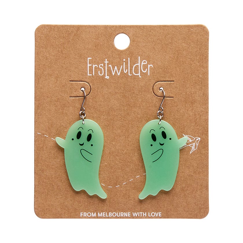 Erstwilder - Ghost Drop Earrings (Glow in the Dark) - Best of Halloween (2024)