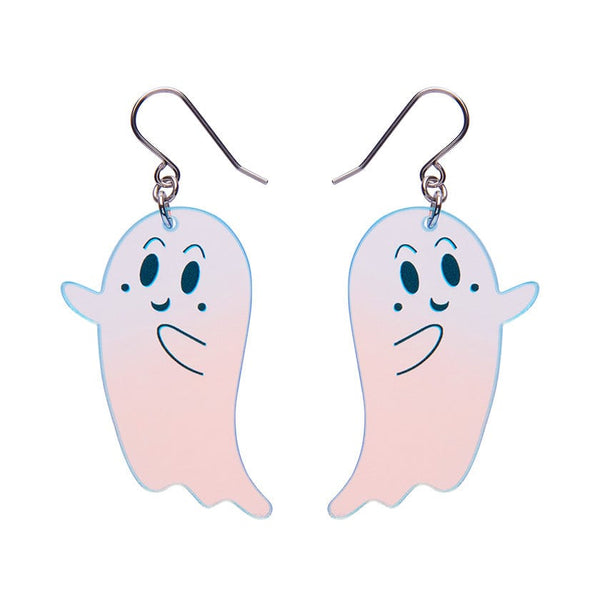 Erstwilder - Ghost Drop Earrings - Iridescent- Halloween (2024)