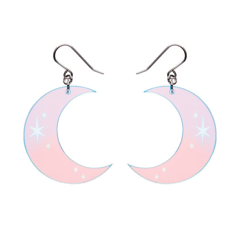 Erstwilder - Half Moon  Drop Earrings (Iridecent) - Best of Halloween (2024)