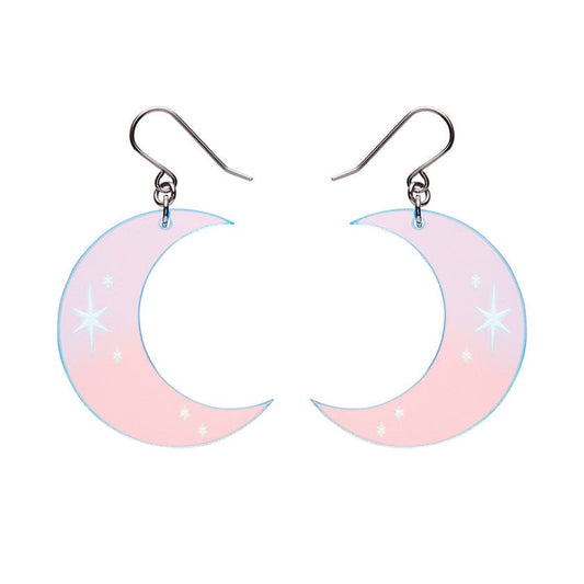 Erstwilder - Half Moon  Drop Earrings (Iridecent) - Best of Halloween (2024)