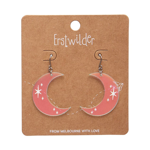 Erstwilder - Half Moon  Drop Earrings - Iridecent - Halloween (2024)