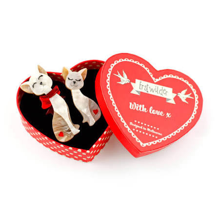 Fur-Ever Friends Cat Brooch by Erstwilder Valentine's Day (2020)