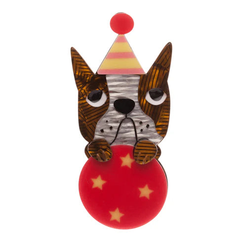 Erstwilder - Ben the Brilliant Boston Terrier Brooch - Pet Circus (2015)