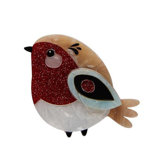 Erstwilder - Red  Robbin Robin Brooch - Pete Cromer (2020)