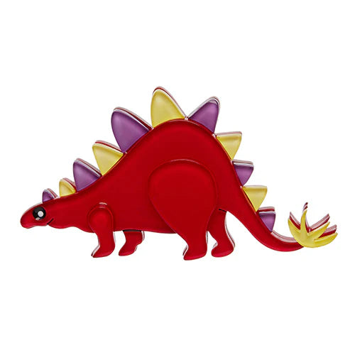 Erstwilder - Scotty The Stegosaurus Brooch (Red) - Erstwildersaurus (2016)