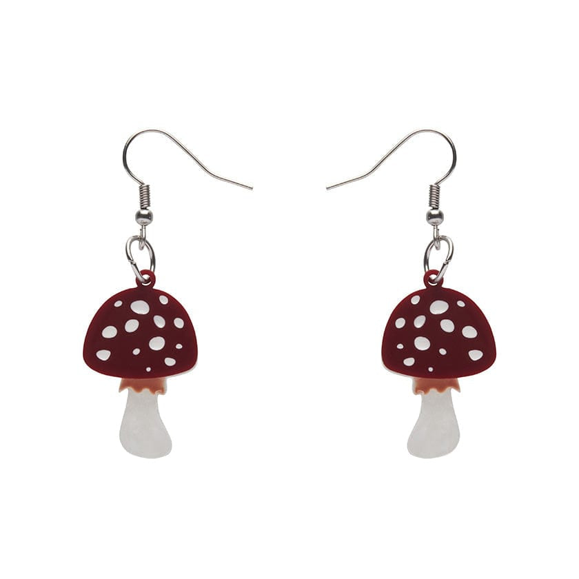 Erstwilder - Twinning Toadstools Drop Earrings - Fan Favorites Mushrooms (2022)