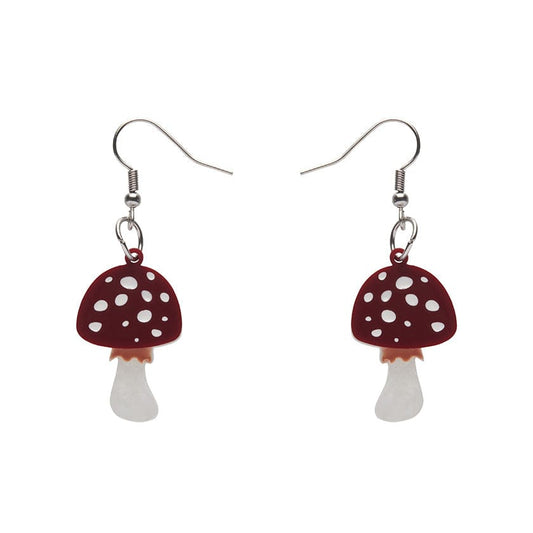 Erstwilder - Twinning Toadstools Drop Earrings - Fan Favorites Mushrooms (2022)