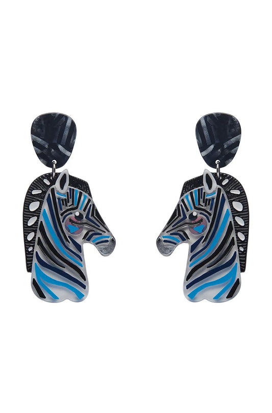 Erstwilder - The Zealous Zebra Earrings - Pete Cromer Wildlife (2022)