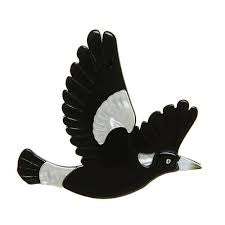 Erstwilder - Mr. Magpie Brooch (Gray) - Australiana (2016)