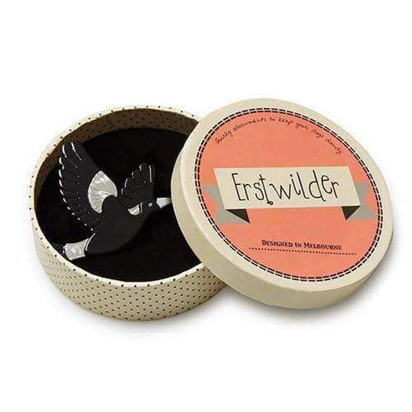 Erstwilder - Mr. Magpie Brooch (Gray) - Australiana (2016)
