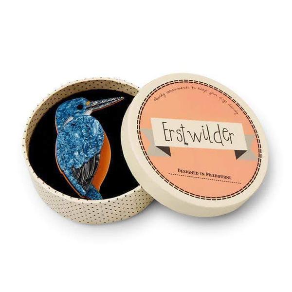 Royal Reeler Kingfisher Brooch | Erstwilder Australiana (2018)