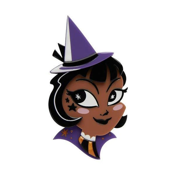 Erstwilder - Which Witch Brooch (Dark) - Kitschy Witch Designs (2020)