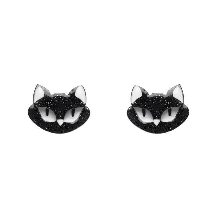 Carla The Black Cat Stud Earrings - Erstwilder Fan Favorites (2017)