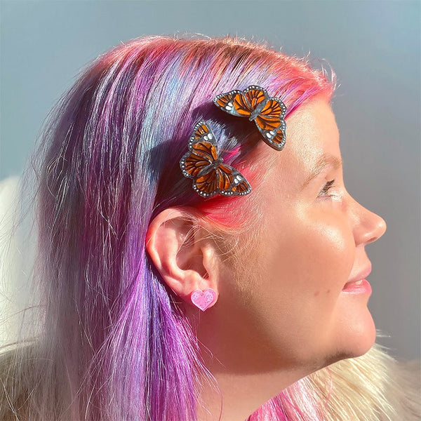 Erstwilder - Prince of Orange Butterfly Hair Clips Set - 2 Piece - Fan Favorites (2022)