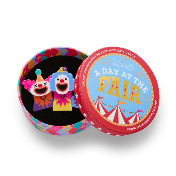 The Laughing Clowns Brooch By Erstwilder - A Day at The Fair (2026)