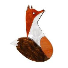 Mr. Fantastic Fox Brooch (Brown) - Erstwilder Into the Woods (2018)