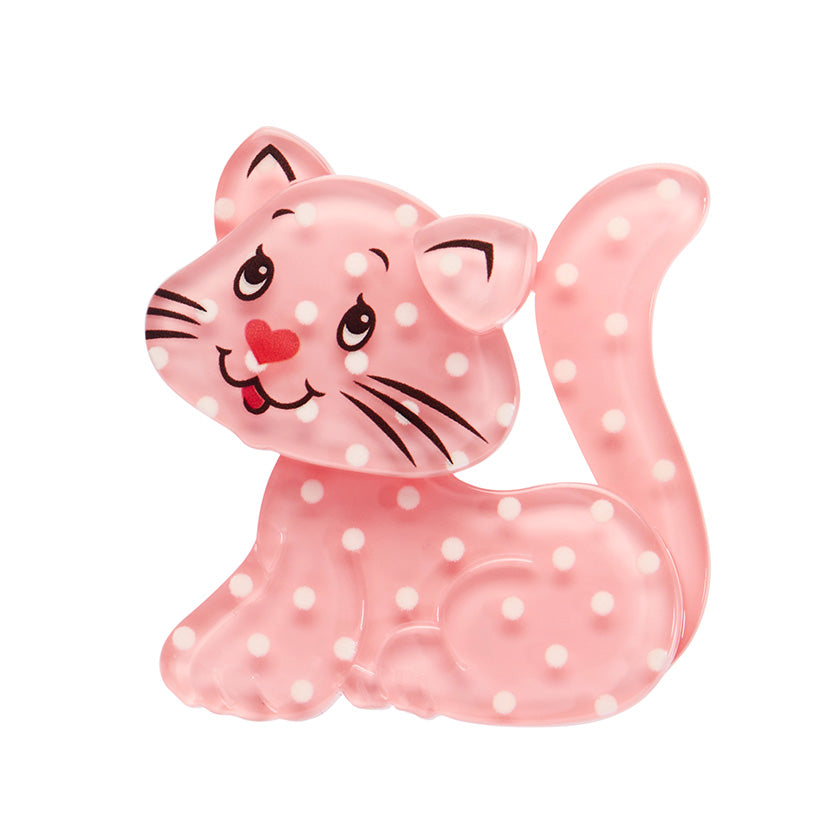 Erswilder x Strawberry Shortcake - Custard Cat Mini Brooch