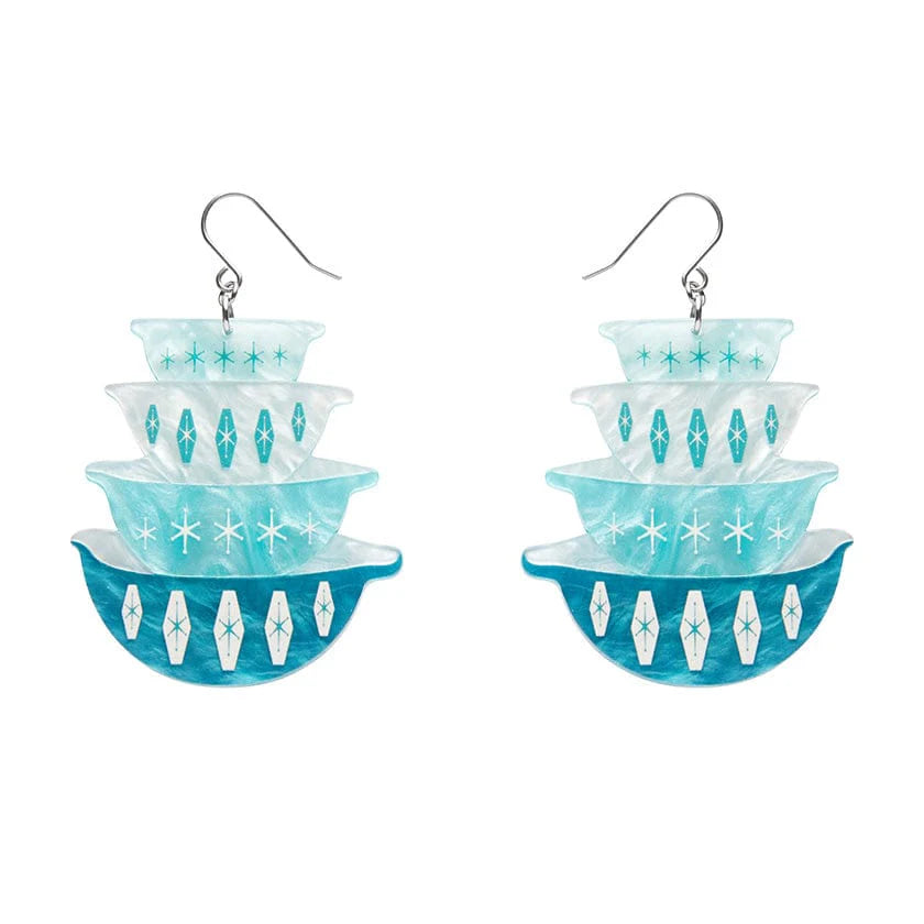 Erstwilder - Nanna’s Prized Diamond Bowls Earrings - Vintage Kitchen (2022)