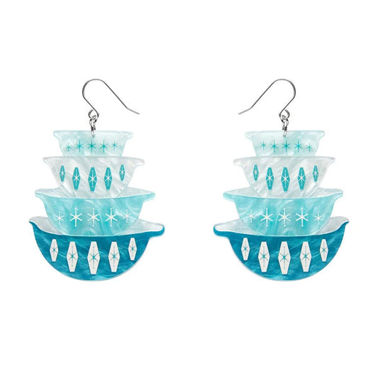 Erstwilder - Nanna’s Prized Diamond Bowls Earrings - Vintage Kitchen (2022)