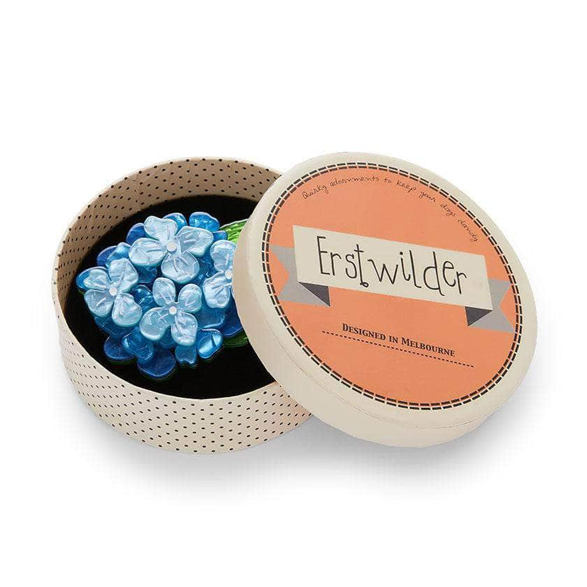 Erstwilder - Heartfelt Hydrangea Brooch (Blue) - In Full Bloom (2019)