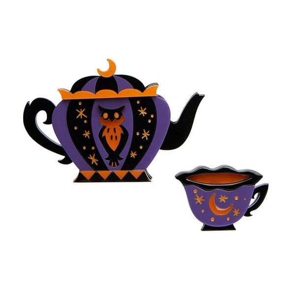 Erstwilder - Cursed Cuppa? Brooch Set - Kitschy Witch Designs (2020)