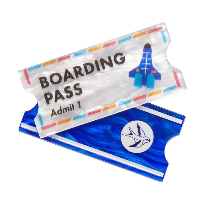 Erstwilder - Boarding Pass Brooch - Mission To The Moon (2023) - GWP