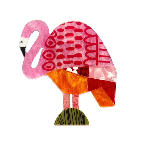 A Flamingo Named Honk Brooch | Erstwilder Clare Youngs (2024)