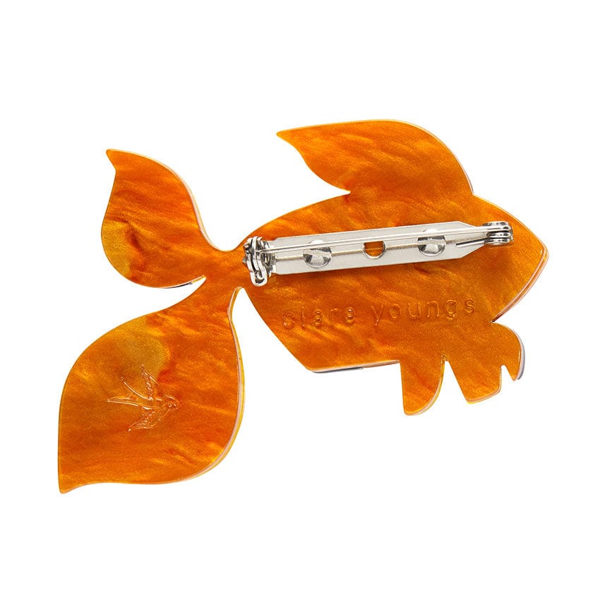 Erstwilder - A Goldfish Named Silence Brooch - Clare Youngs (2024)