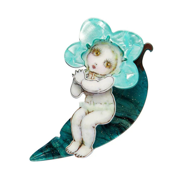 Blue Petal Baby Brooch by Erstwilder x May Gibbs Christmas (2023) - GWP