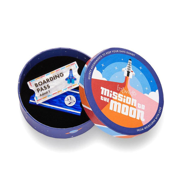 Erstwilder - Boarding Pass Brooch - Mission To The Moon (2023) - GWP