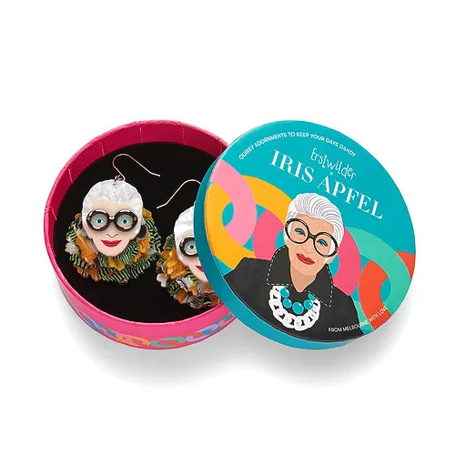 Erstwilder - Adorned in Feathers Iris Drop Earrings - Iris Apfel Jewelry (2023)