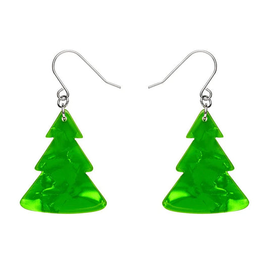 Erstwilder - Tree Ripple Drop Earrings - Green