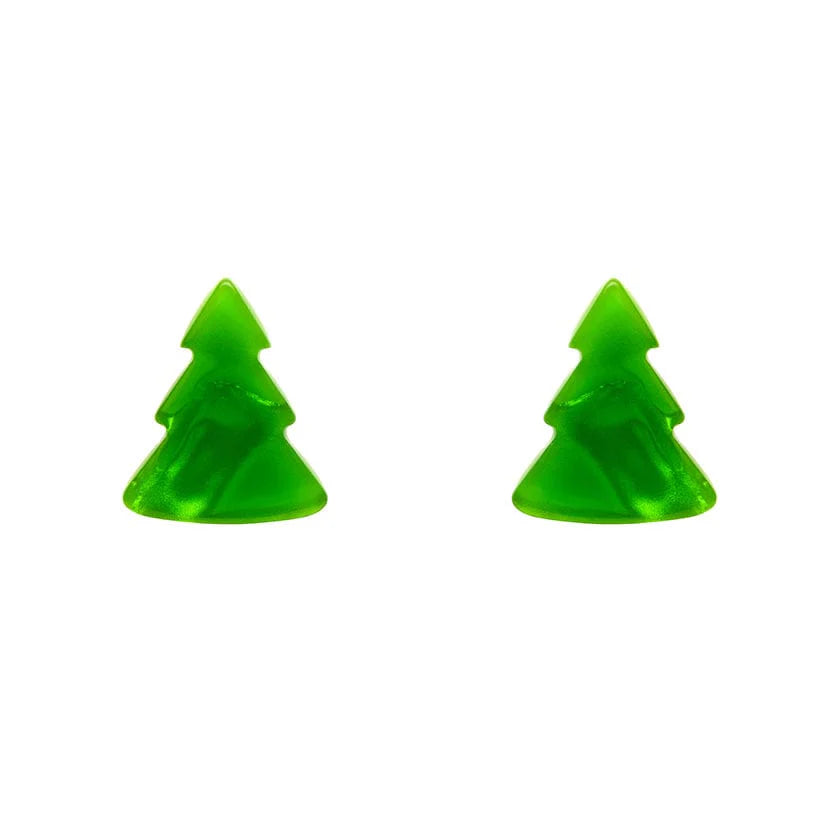 Erstwilder - Tree Ripple Stud Earrings - Green